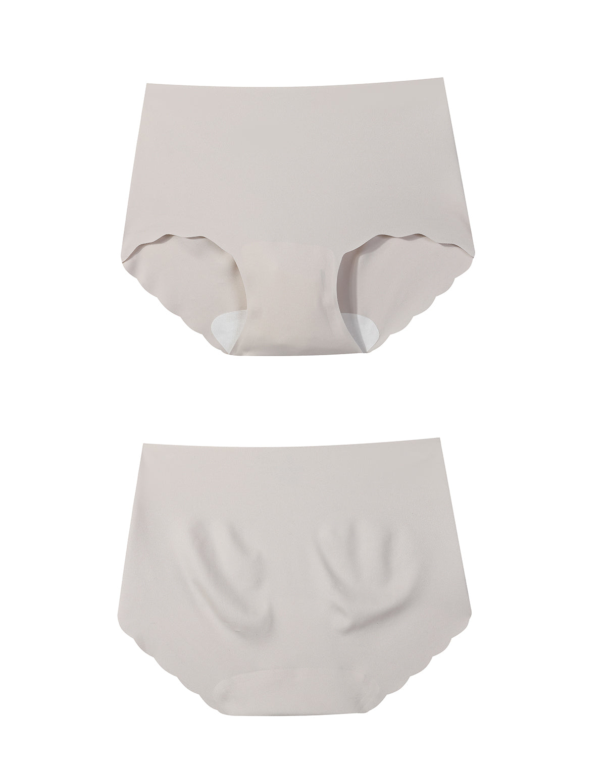 無痕 l 純色臀杯設計中腰美臀褲