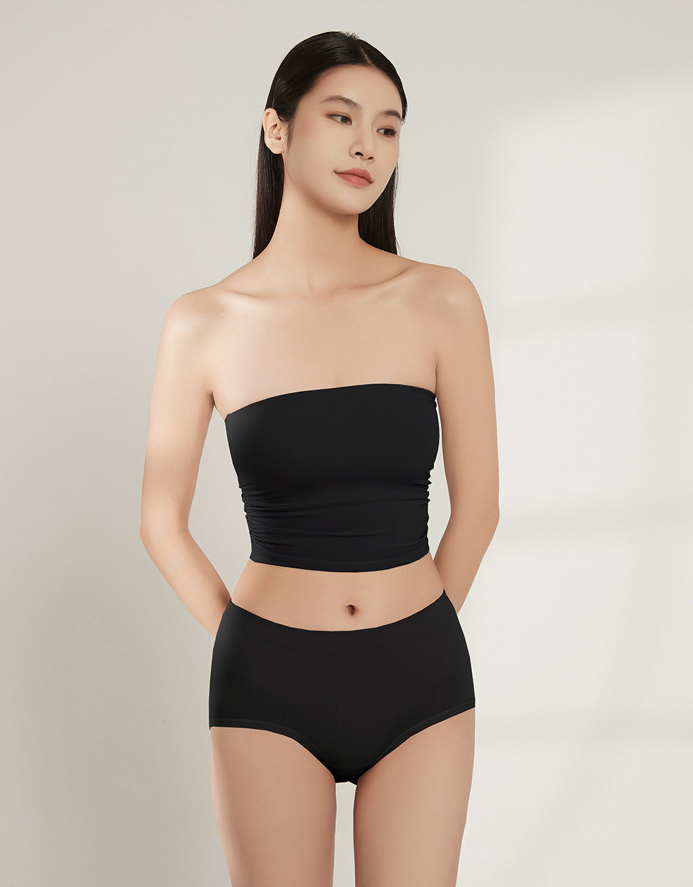 收腰提臀中腰美臀褲