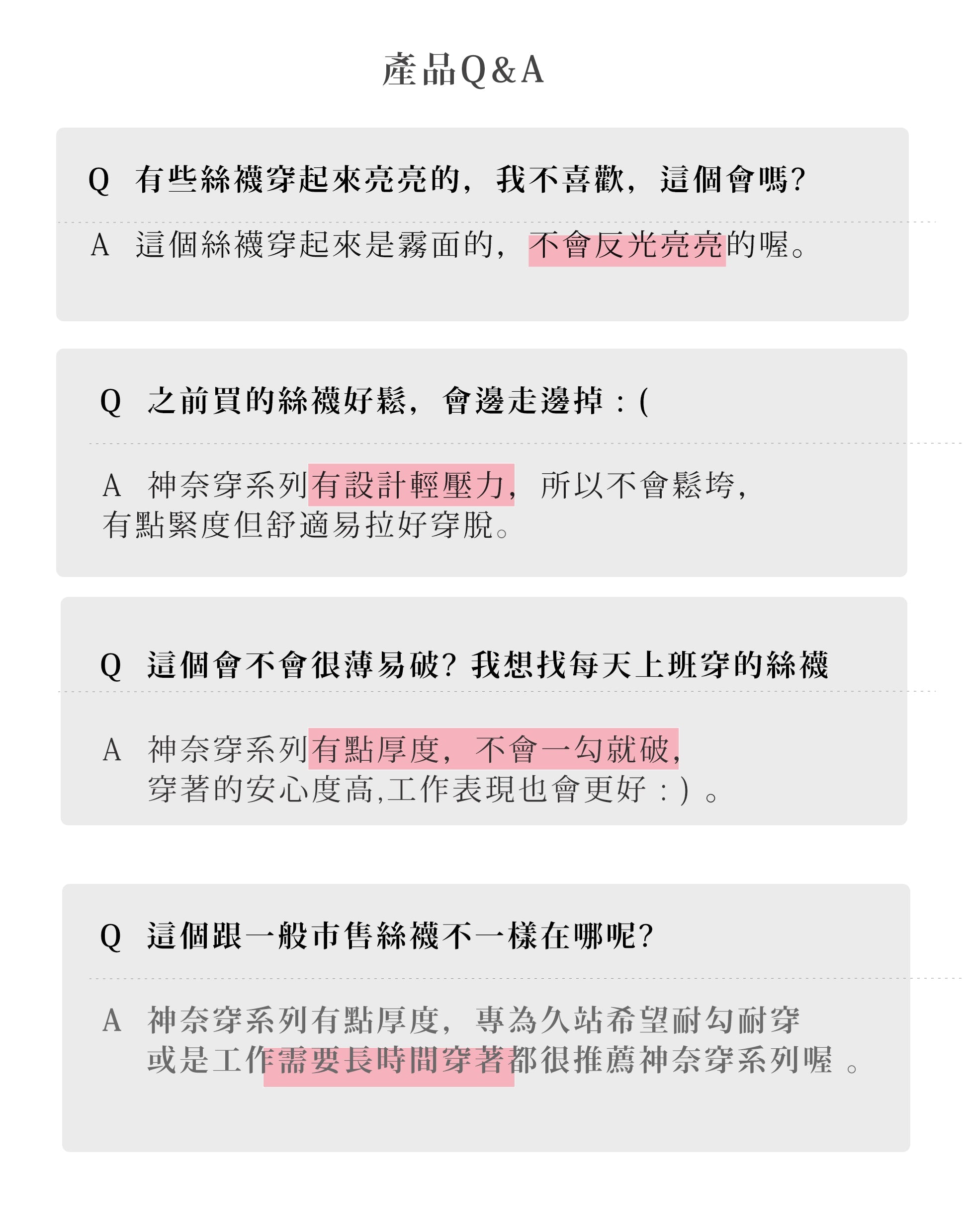 產品 Q&A