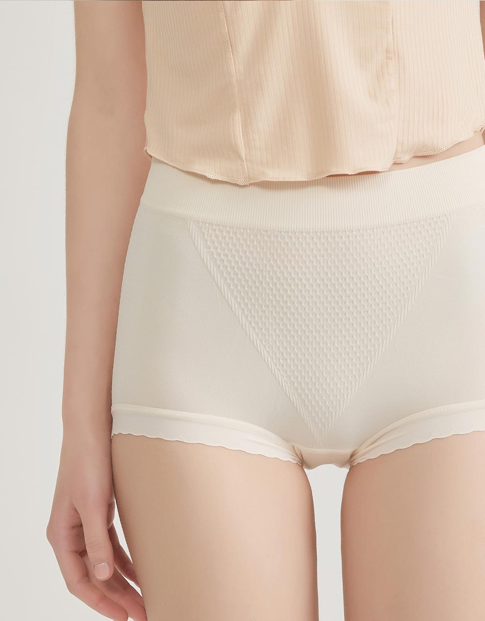 3D 輕塑身V型加壓蜜桃美臀褲 白皙膚