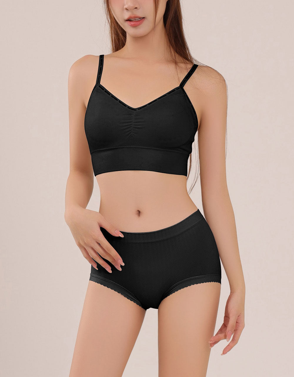 輕塑力無縫中低內褲